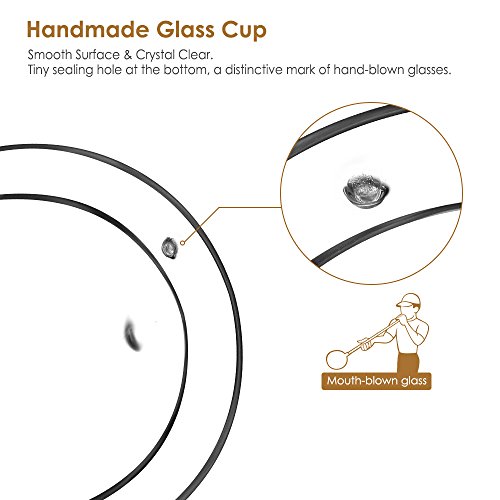 Glastal 120ml*2 Tazas de Café de Cristal,Vasos de Espresso de Doble Pared Transparente,Tazas de Vidrio Borosilicato para Té,Café