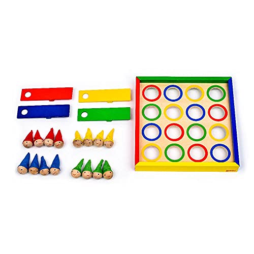 Goki HS107 Juego de habilidades motrices finas - Juego de tablero (Juego de habilidades motrices finas, 4 año(s), Madera, CE, 480 g, 200 mm)