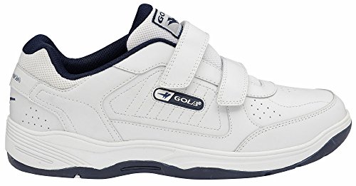 Gola AMA202 Belmont Hombre Zapatillas de Deporte del Velcro de Cuero Real