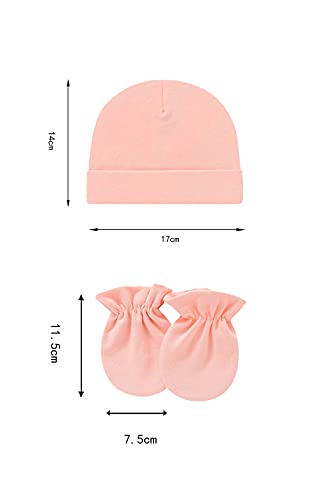 Gorra Bebe Recien Nacido Sombrero Bebe Ajustable Gorro Bebe de 100% Algodón para 0-2 años bebé Unisex Beanie,8 Piezas (3-3)