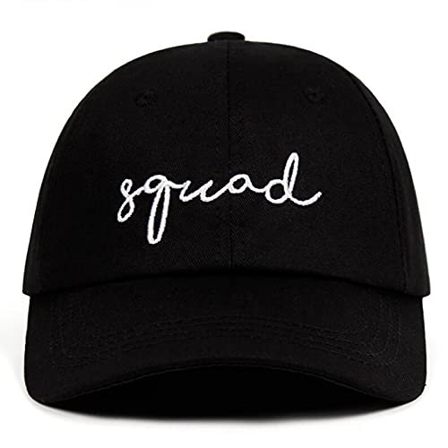 gorra Gorras Beisbol Escuadrón novia papá sombrero algodón despedida de soltero gorra de béisbol sombreros de boda mujeres fiesta sin estructura bordar sombrero novia equipo de la tribu,Black