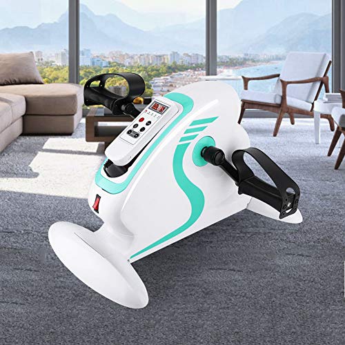 GOTOTOP Pedales Estaticos, Ejercitador de Pedal para Entrenamiento, con Control Remoto y Pantalla LED, 12 Velocidades Ajustable, para Hacer Ejercicio en Casa
