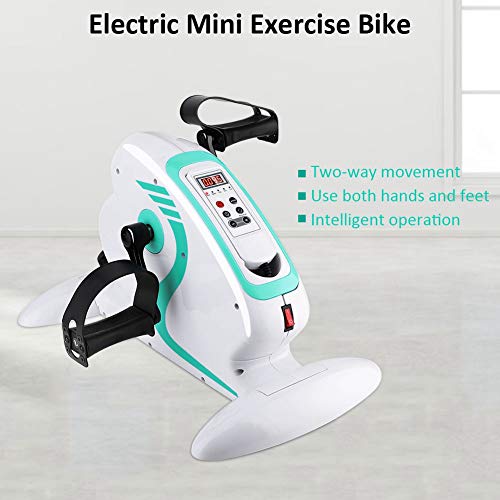 GOTOTOP Pedales Estaticos, Ejercitador de Pedal para Entrenamiento, con Control Remoto y Pantalla LED, 12 Velocidades Ajustable, para Hacer Ejercicio en Casa