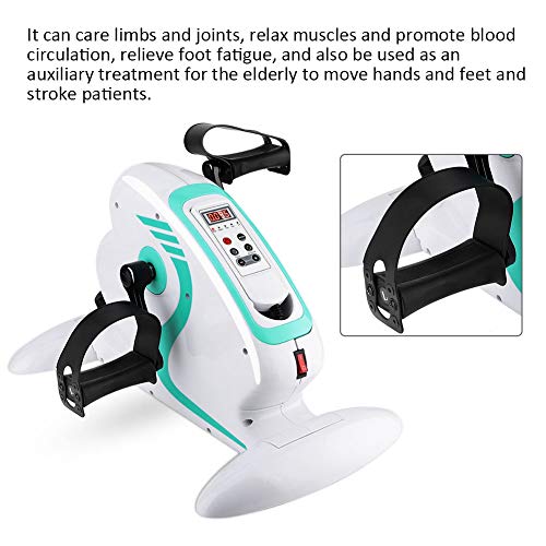 GOTOTOP Pedales Estaticos, Ejercitador de Pedal para Entrenamiento, con Control Remoto y Pantalla LED, 12 Velocidades Ajustable, para Hacer Ejercicio en Casa
