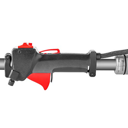 GREENCUT GM650X-5 - Herramienta multifunción 5 en 1, de gasolina de 65cc, 5 accesorios, función desbrozadora + podadora + cortasetos