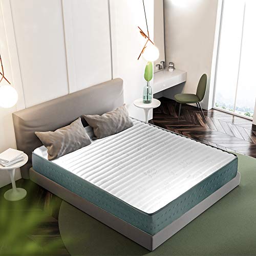 Gridinlux | Colchón Viscoelástico 135x190 cm Martina| Efecto Memoria | Altura ±18cm | Confort Máximo | Alta Densidad | Ultra Transpirable | Tejido Aloe Plus| Firmeza Media-Alta | Todas Las Medidas