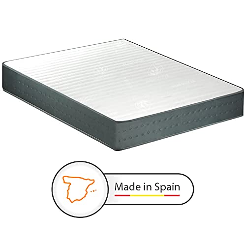 Gridinlux | Colchón Viscoelástico 135x190 cm Martina| Efecto Memoria | Altura ±18cm | Confort Máximo | Alta Densidad | Ultra Transpirable | Tejido Aloe Plus| Firmeza Media-Alta | Todas Las Medidas