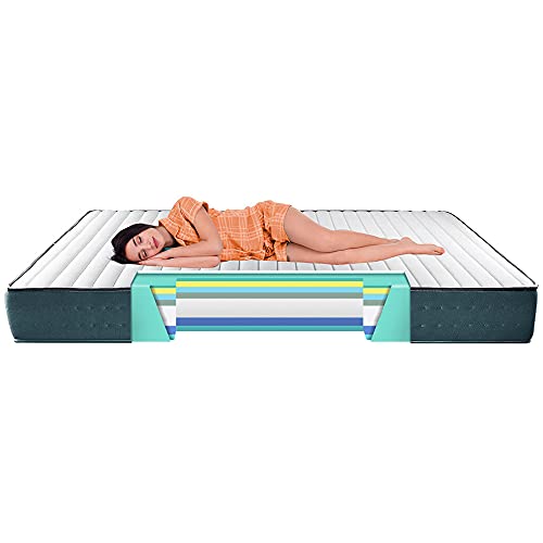 Gridinlux | Colchón Viscoelástico 135x190 cm Martina| Efecto Memoria | Altura ±18cm | Confort Máximo | Alta Densidad | Ultra Transpirable | Tejido Aloe Plus| Firmeza Media-Alta | Todas Las Medidas