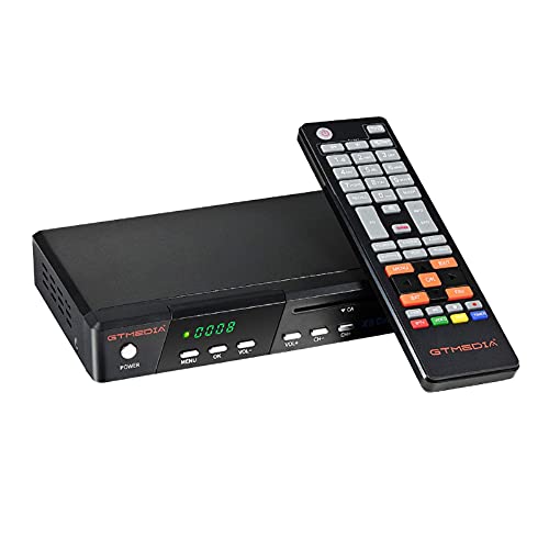 GT MEDIA X8 Combo Decodificador Satélite Receptor Terrestre Digital de DVB- S2X + T2 + Cable, Lector de Tarjetas Inteligentes para Tivusat, Soporta 1080P HEVC H.265 10Bit PVR con WiFi / SCART / HDMI
