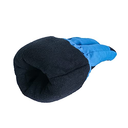 Guantes de esquí Impermeables niños, Guantes Negros de Invierno para bebés, Guantes cálidos de Dedo Completo Azules para niños y niñas, Guantes de Snowboard para Nieve -Black-1-4-6 Years Old