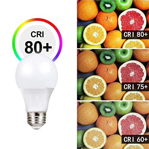 GY La bombilla LED A60 no regulable 14W (equivalente a 80W) iluminación convencional, certificado UL 6500K 1170LM E27 base media blanco frío Luz diurna 6 piezas por juego