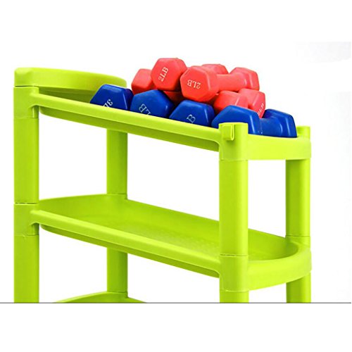 GYH PP Green 6 Capas Ahorro de Espacio Comodidad móvil Materiales sólidos Funciones íntimas Colocación Conveniente Zapatillas Simples de Moda para vestíbulo (#)