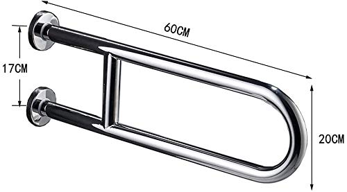 Handrails Inclinado o vertical de acero inoxidable 304 sin barreras seguro para personas mayores discapacitadas baño inodoro inodoro asiento resbalón U mango tamaño puede ser personalizado