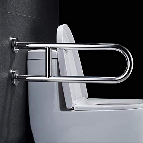 Handrails Inclinado o vertical de acero inoxidable 304 sin barreras seguro para personas mayores discapacitadas baño inodoro inodoro asiento resbalón U mango tamaño puede ser personalizado