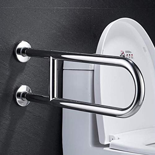 Handrails Inclinado o vertical de acero inoxidable 304 sin barreras seguro para personas mayores discapacitadas baño inodoro inodoro asiento resbalón U mango tamaño puede ser personalizado