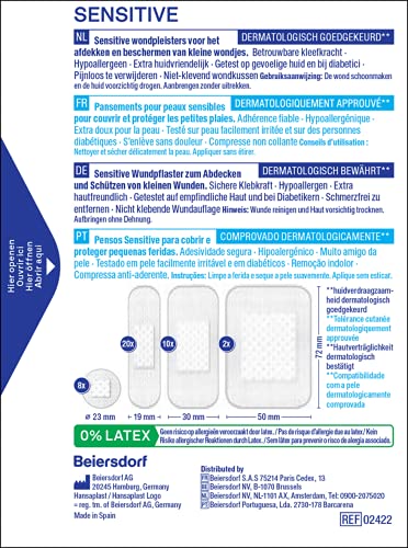 Hansaplast Caja de 40 tiritas Sensitive