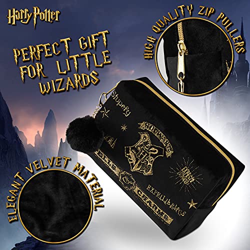 Harry Potter Neceser Maquillaje para Niñas y Mujeres, Bolsa de Aseo de Hogwarts, Regalos para Niñas y Mujeres
