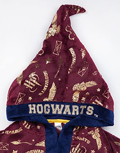 HARRY POTTER vestido de vestir para niños Opciones rojas o azules Pijama Robe 11-12 años