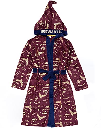 HARRY POTTER vestido de vestir para niños Opciones rojas o azules Pijama Robe 11-12 años