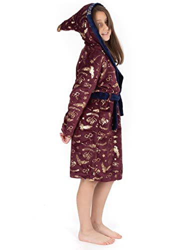 HARRY POTTER vestido de vestir para niños Opciones rojas o azules Pijama Robe 11-12 años