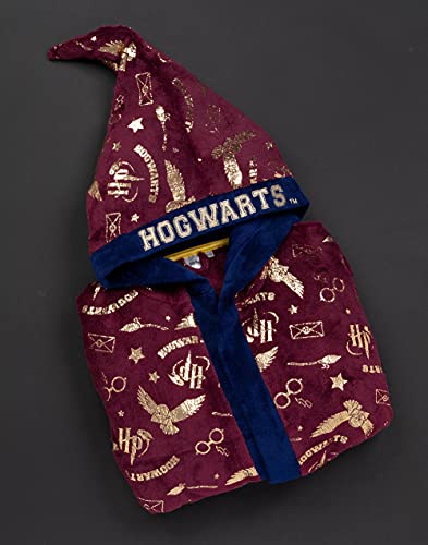 HARRY POTTER vestido de vestir para niños Opciones rojas o azules Pijama Robe 11-12 años