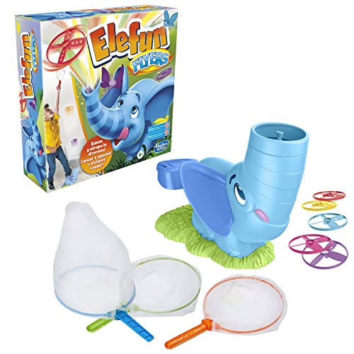 Hasbro Gaming Elefun Flyers - Juego de Cazar Mariposas - para niños de 4 años en adelante - 1-3 Jugadores