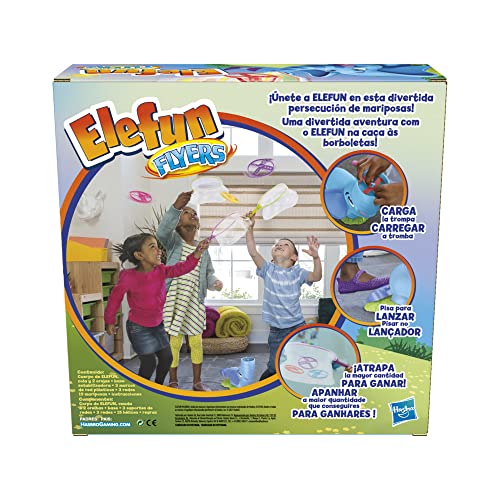 Hasbro Gaming Elefun Flyers - Juego de Cazar Mariposas - para niños de 4 años en adelante - 1-3 Jugadores