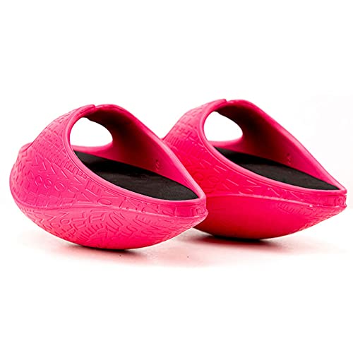 HE TUI Zapatillas Adelgazantes para Piernas para Mujer, Corrección De La Postura Jorobada, Masaje De Equilibrio, Moldeador Corporal, Zapatillas Vibrantes, Zapatillas Multifuncionales,Rose Red,M