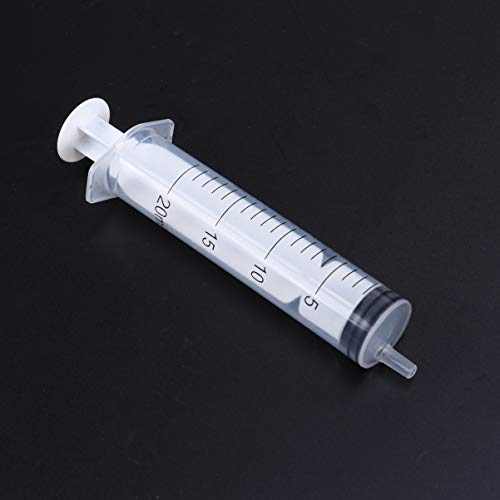 Healifty 5 Piezas Jeringas Luer Lock Múltiples Usos Aplicador de Jeringa de Plástico sin Aguja para Laboratorios Científicos Industriales 20 Ml