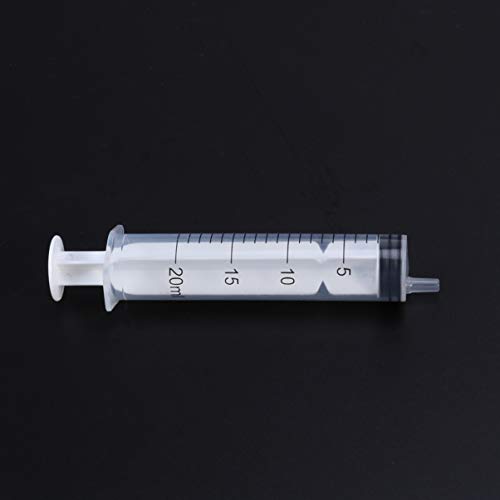 Healifty 5 Piezas Jeringas Luer Lock Múltiples Usos Aplicador de Jeringa de Plástico sin Aguja para Laboratorios Científicos Industriales 20 Ml