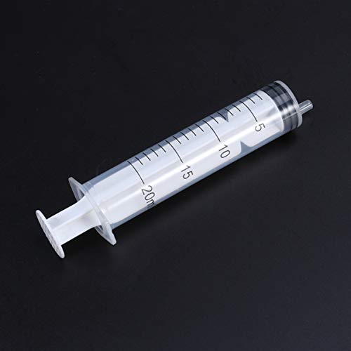 Healifty 5 Piezas Jeringas Luer Lock Múltiples Usos Aplicador de Jeringa de Plástico sin Aguja para Laboratorios Científicos Industriales 20 Ml