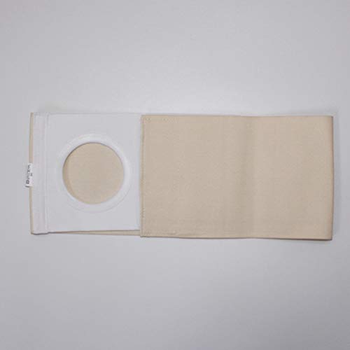 HEALLILY Cinturón de Hernia Umbilical para Hombres Mujeres Ligante de Braguero de Estómago Transpirable para Ombligo Umbilical Abdominal Hernias Beige Xl