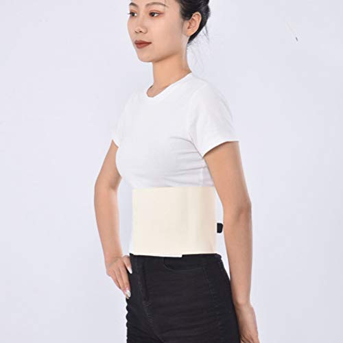 HEALLILY Cinturón de Hernia Umbilical para Hombres Mujeres Ligante de Braguero Estomacal Transpirable para Ombligo Umbilical Abdominal Hernias Beige S