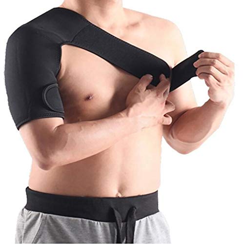 HELIALTH Apoyo de Compresión del Hombro, para prevención de Lesiones, dislocación de la articulación AC, desgarro del Labrum, tendinitis y Fractura, para Hombres y Mujeres,Right