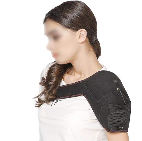 HELIALTH Apoyo de Compresión del Hombro, Soporte de Hombro calentado, Soporte de Brazo USB eléctrico, para desgarro de Labrum, tendinitis y Fractura, Ajustable