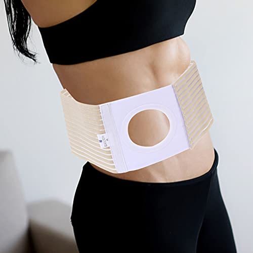 Hemoton Cinturón de Hernia de Ostoma Soporte de Estoma Cinturón Elástico de Oestoma Abdominal Aglutinante para Colostomia Bolsa XL