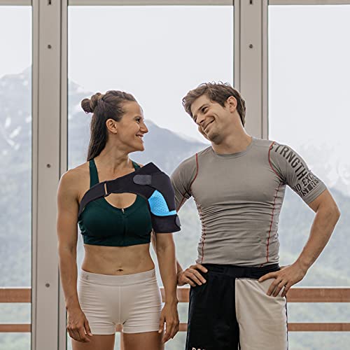 Hemoton Hombreras Estabilizador de Hombro Soporte Hombro Hombro Manga Brazo Inmovilizador Wrap Protector de Hombro para Dolor Articulación Deportes