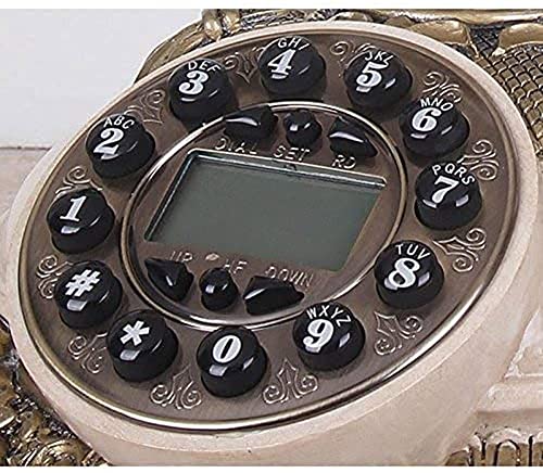 Hermoso teléfono, teléfono Fijo Pantalla LCD Marcación rápida Teléfono con Cable de Escritorio con botón Grande para Personas Mayores Teléfonos amplificados Personas Mayores con discapacidad auditiv