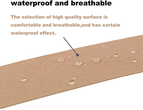 HHOOMY Carne de la cinta de la teta (¡Empuja hacia arriba el pecho!) Cinta del cuerpo, cinta de la pechuga, cinta de sostén, cinta para los pies, tela de grado profesional e impermeable.