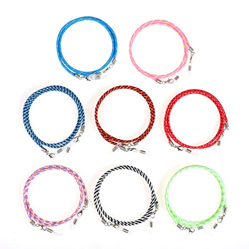 Hifot 8 Piezas Cordones para Gafas, Multicolor Trenzada Cuerda para Gafas, Retenedores de Gafas Sostenedor del Cuello para Mascarilla Correa Gafas
