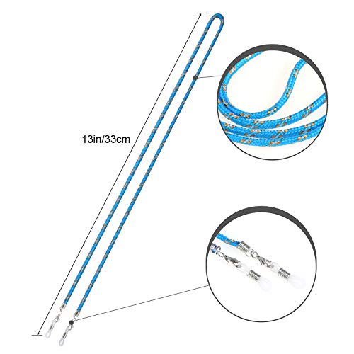 Hifot 8 Piezas Cordones para Gafas, Multicolor Trenzada Cuerda para Gafas, Retenedores de Gafas Sostenedor del Cuello para Mascarilla Correa Gafas