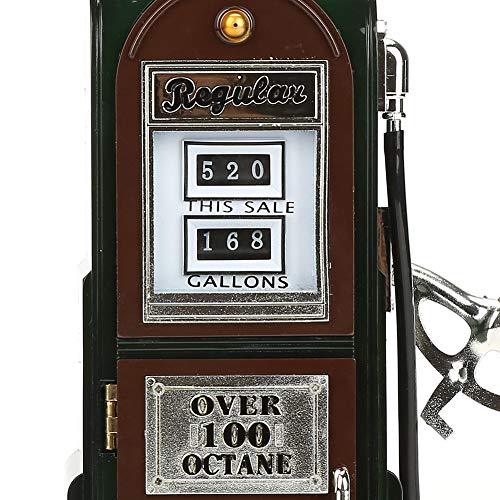 Hilitand Caja de música Vintage Retro EE. UU. Bomba de Gas Dispensador de Combustible Almacenamiento de Forma Caja de música Regalo