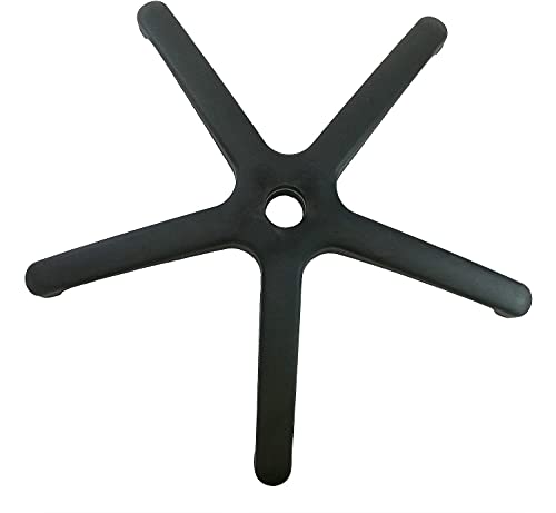 HIMRY Base Silla Oficina 5 Radios, Negro Repuesto Base Silla Oficina Adecuado para 11 mm Ruedas, Sin Ruedecitas, Silla de Oficina Pierna, KXD5101