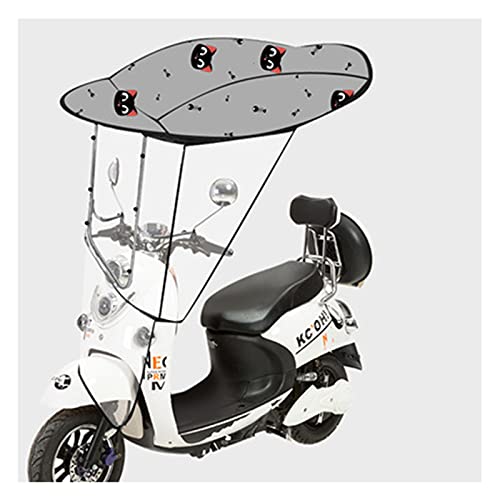 HJZY Paraguas Universal Scooter Motor Coche, Funda Motocicleta Exterior Impermeable, Toldo con Dosel Capota Coche EléCtrico, Parasol Movilidad Forma L 7 Lluvia ala Grande