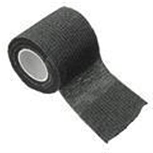 HNGEO Duradero 5CM * 5M Colorido Auto-Adhesivo elástico Suave y Limpio Sano Vendaje de Gasa Tratamiento del Cuidado de la Cinta Utilizado para el Cuidado Personal (Color : Black)