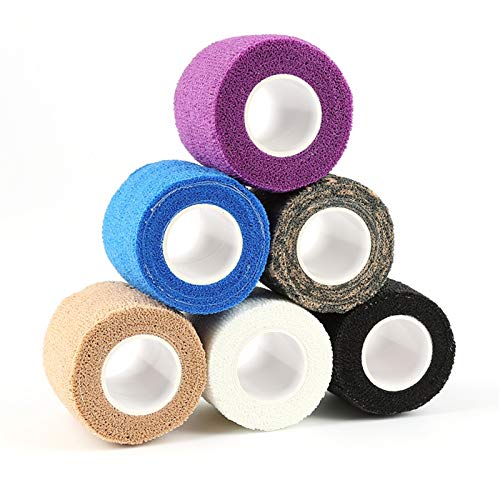 HNGEO Duradero 5pcs 5cm * 4.5m Vendaje de Primeros Auxilios Kit de Seguridad a Prueba de Agua Auto Adhesivo elástico cohesivo Cuidado de la Salud Utilizado para el Cuidado Personal (Color : 4)