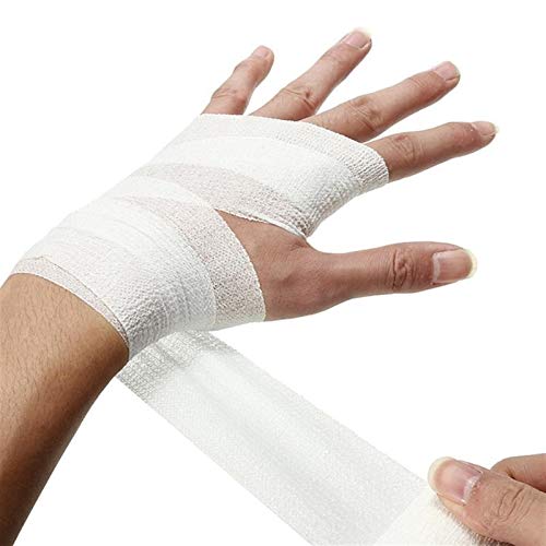 HNGEO Duradero Botiquín de Primeros Auxilios a Prueba de Agua Cshesive Vendas elásticas Wrap Deportes Cuerpo Gasa Vet Cinta autoadhesiva Bandagem 7.5cm * 4.5m Utilizado para el Cuidado Personal