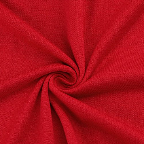 Hombre Gradiente Muscular Manga Larga Beefy Básico Sólido Blusa De La Cómodo Camiseta del Camiseta Top De Largo/De Visita del Boda Ocio/Planchado Fácil (Color : Rot, One Size : XL)