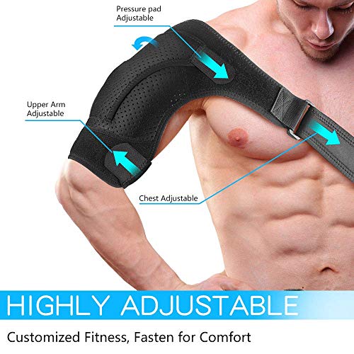 Hombrera ajustable para articulaciones de CA, tendón, alivio del dolor, hombro izquierdo o derecho, hombres y mujeres SA 051507