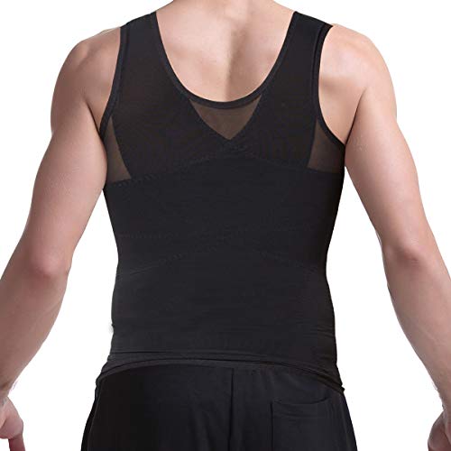 Hombres adelgazantes Body Shaper Chaleco Camisa compresión pecho Abdomen Slim Tank Top Camiseta